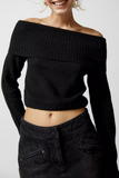 Sexy Solid Backless Off the Shoulder Sweaters(5 Colors)