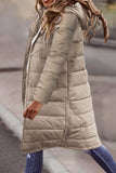 Casual Solid Cardigan Hooded Collar Outerwear