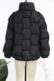 Casual Solid Patchwork Zipper Half A Turtleneck Outerwear(5 Colros)