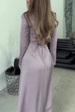 Celebrities Elegant Solid Bandage Fold Square Collar Waist Skirt Dresses