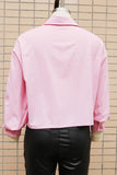 Casual Daily Solid Color Buttons Patchwork Shirt Collar Blouses