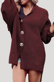 Casual Daily Solid Color Pocket Buttons Weave Turndown Collar Outerwear(7 Colors)