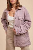 Casual Daily Solid Color Pocket Buttons Turndown Collar Outerwear