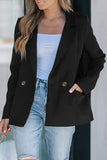 Casual Street Buttons Turn-back Collar Outerwear