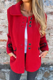 Casual Buttons Turndown Collar Outerwear(5 Colors)