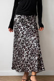 Elegant Leopard Zipper Contrast High Waist Type A Full Print Bottoms