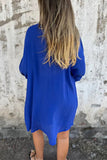 Casual Buttons Turndown Collar Long Sleeve Two Pieces(4 Colors)